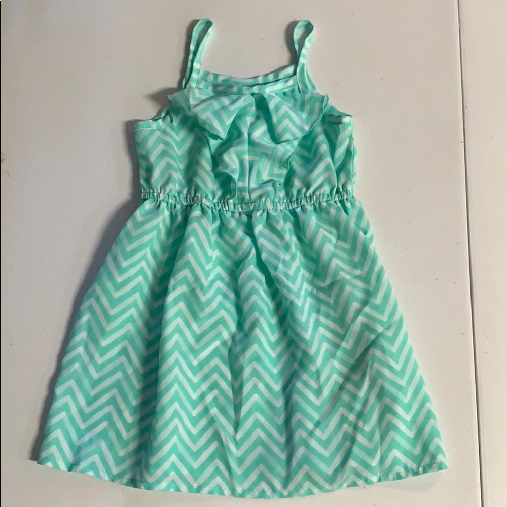 Girls Summer Dress, Ruffle Front, 2T